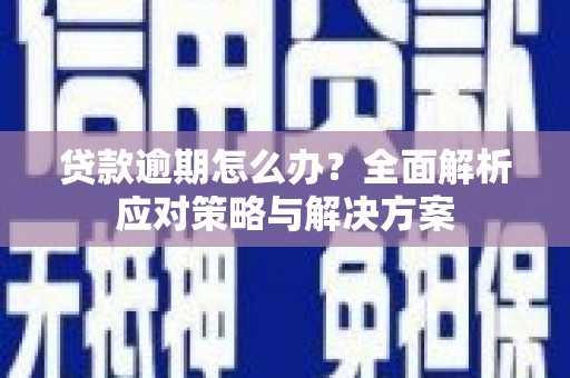 特克斯贷款逾期怎么办？全面解析应对策略与解决方案