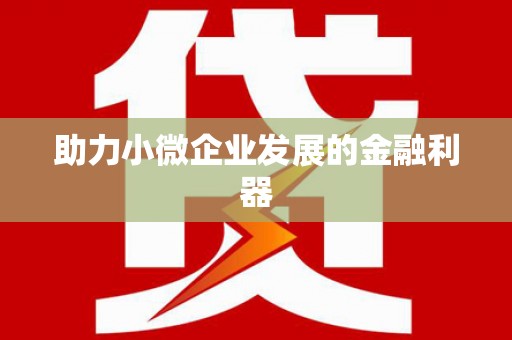 特克斯助力小微企业发展的金融利器