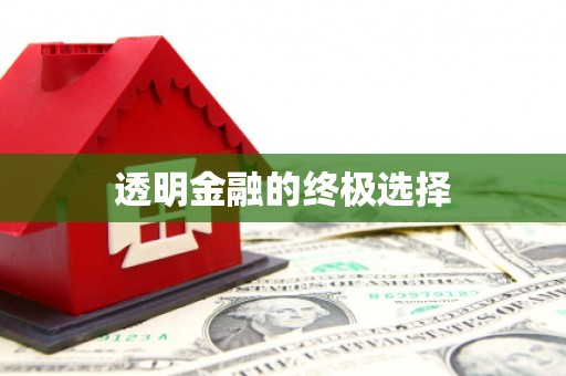 特克斯透明金融的终极选择