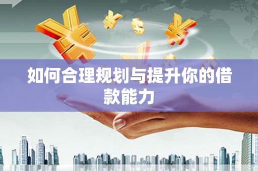 特克斯如何合理规划与提升你的借款能力