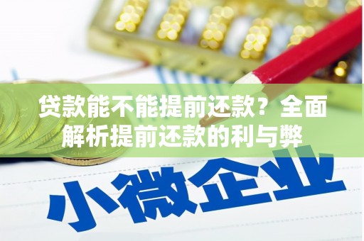 特克斯贷款能不能提前还款？全面解析提前还款的利与弊
