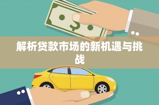 特克斯解析贷款市场的新机遇与挑战