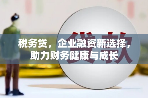 特克斯税务贷，企业融资新选择，助力财务健康与成长